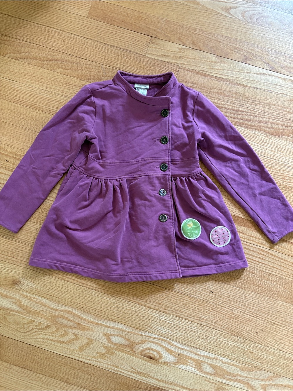 Matilda Jane Girls Purple Military Peplum Knit Jacket Boutique Size 8